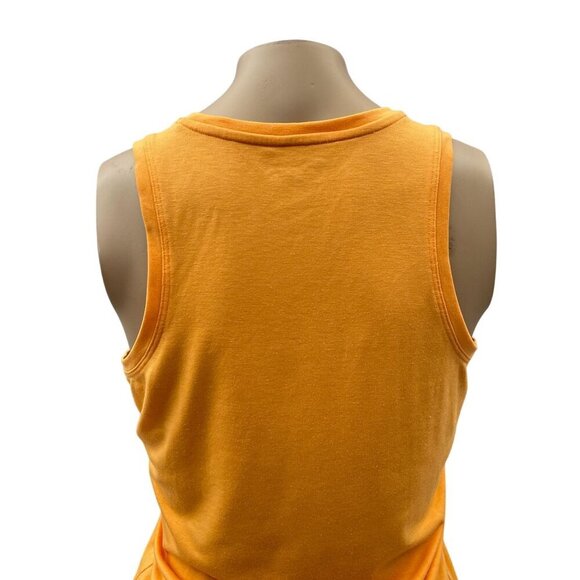 Athleta Sleeveless Tank Top Workout Gym Muscle Tee Stretch Orange Womens XS - Picture 9 of 10
